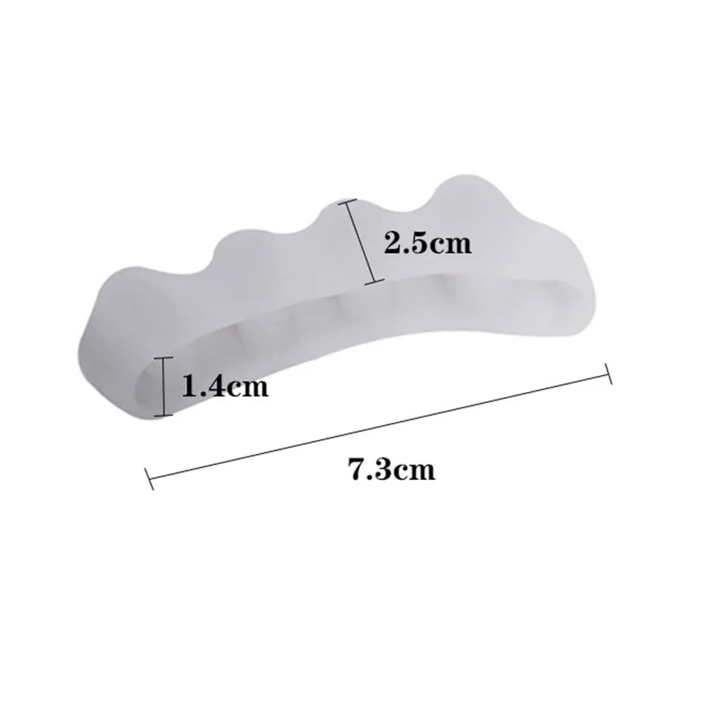 2 Pairs Toe Separators Soft Stretchable Toe Dividers Corrective Straightening Toe Dividers for Yoga Ballet and Running Overlapping Toes Hallux Valgus