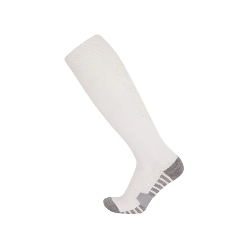 3 Pack Mens Anti Slip Football Socks White