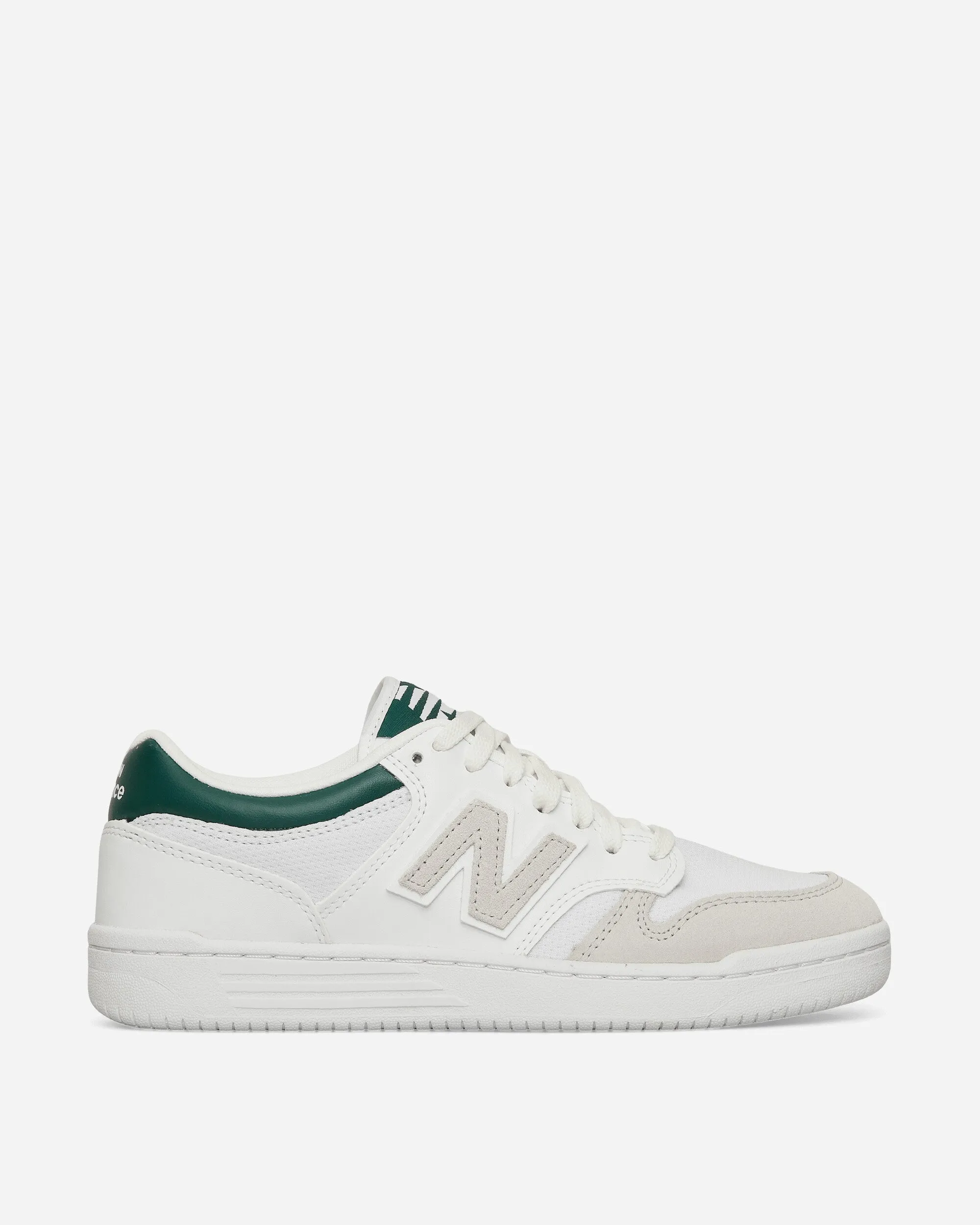Stylish White and Night Watch Green Sneakers, Size 480