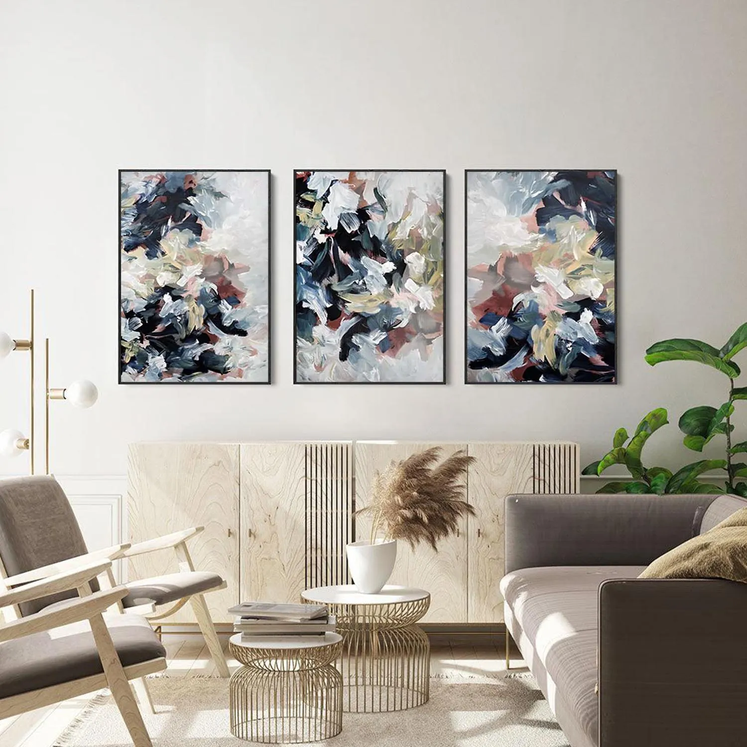 Abstract Dunes Canvas Set Of 3