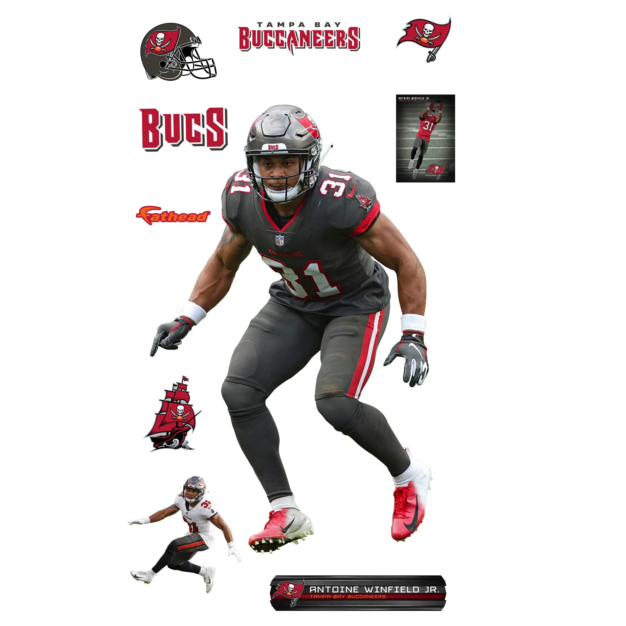 Antoine Winfield Jr.   - Officially Licensed NFL Removable Wall Decal