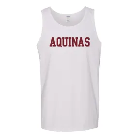 Aquinas College Saints Basic Block Heavy Blend Tank Top - White