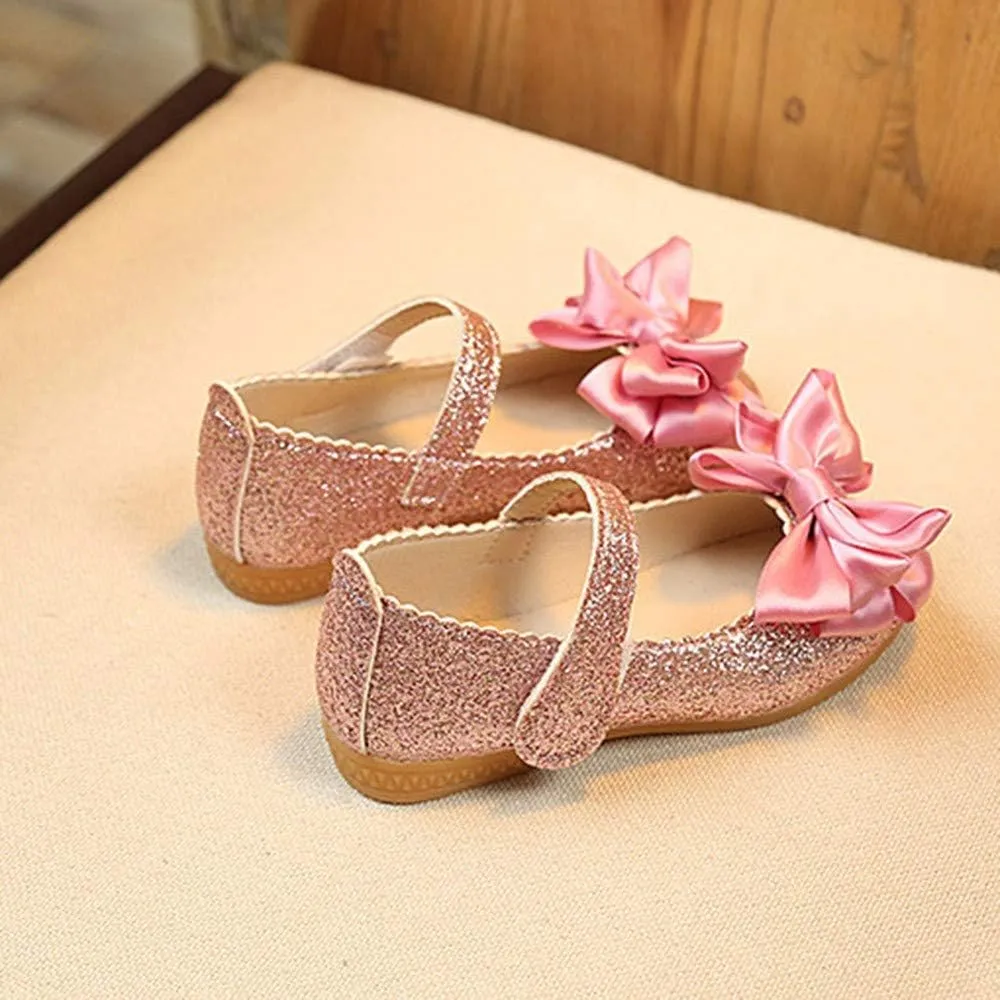 Baby Tennis Shoes Bowknot Single Girl Nubuck Dance Shoes Princess Leather Fashion Children Baby Shoes Girls Winter Shoes Size 8