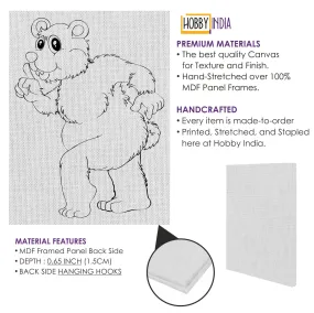 Bear DIY Canvas Base for Painting