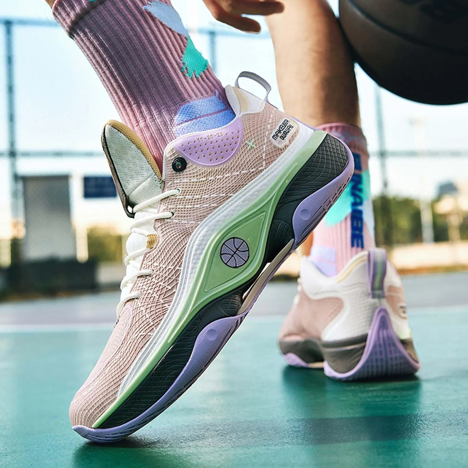 Breathable Cushioning Youth Basketball Shoes Couple Fashion Sports Basketball Shoes