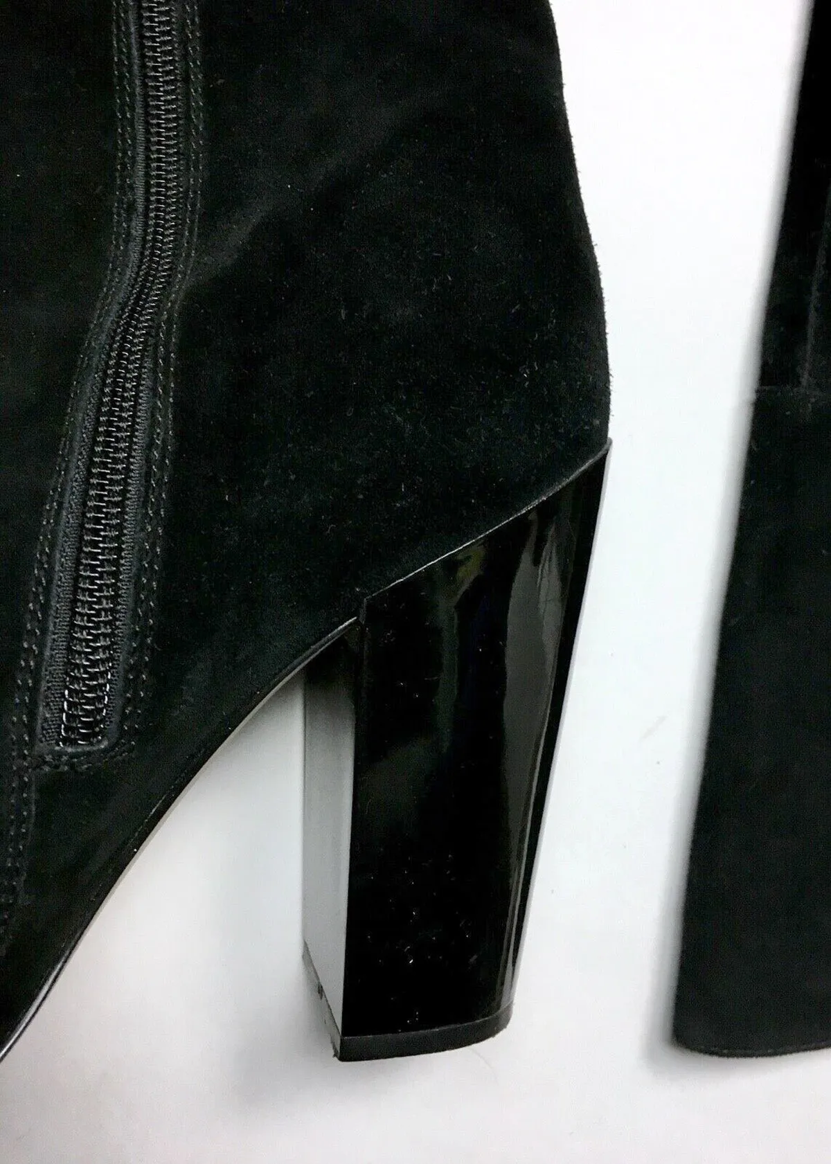 Calvin Klein Size 10 Black Suede Boots
