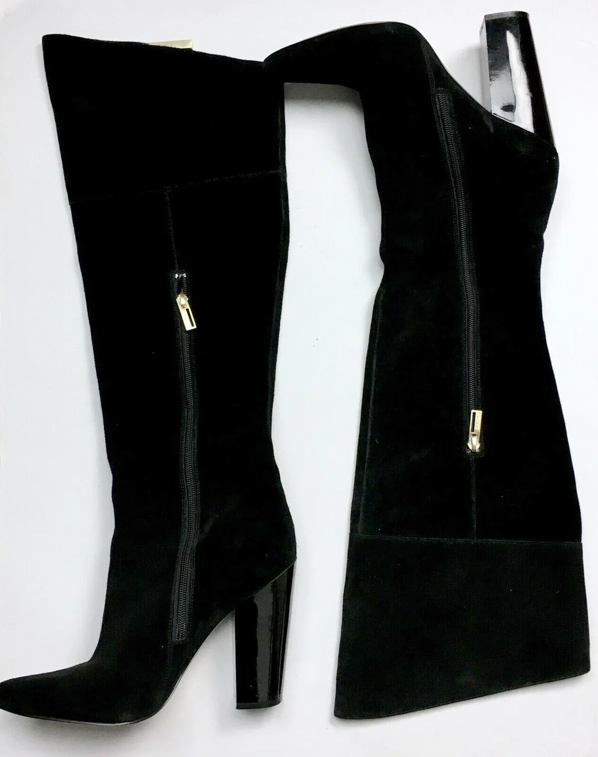 Calvin Klein Size 10 Black Suede Boots