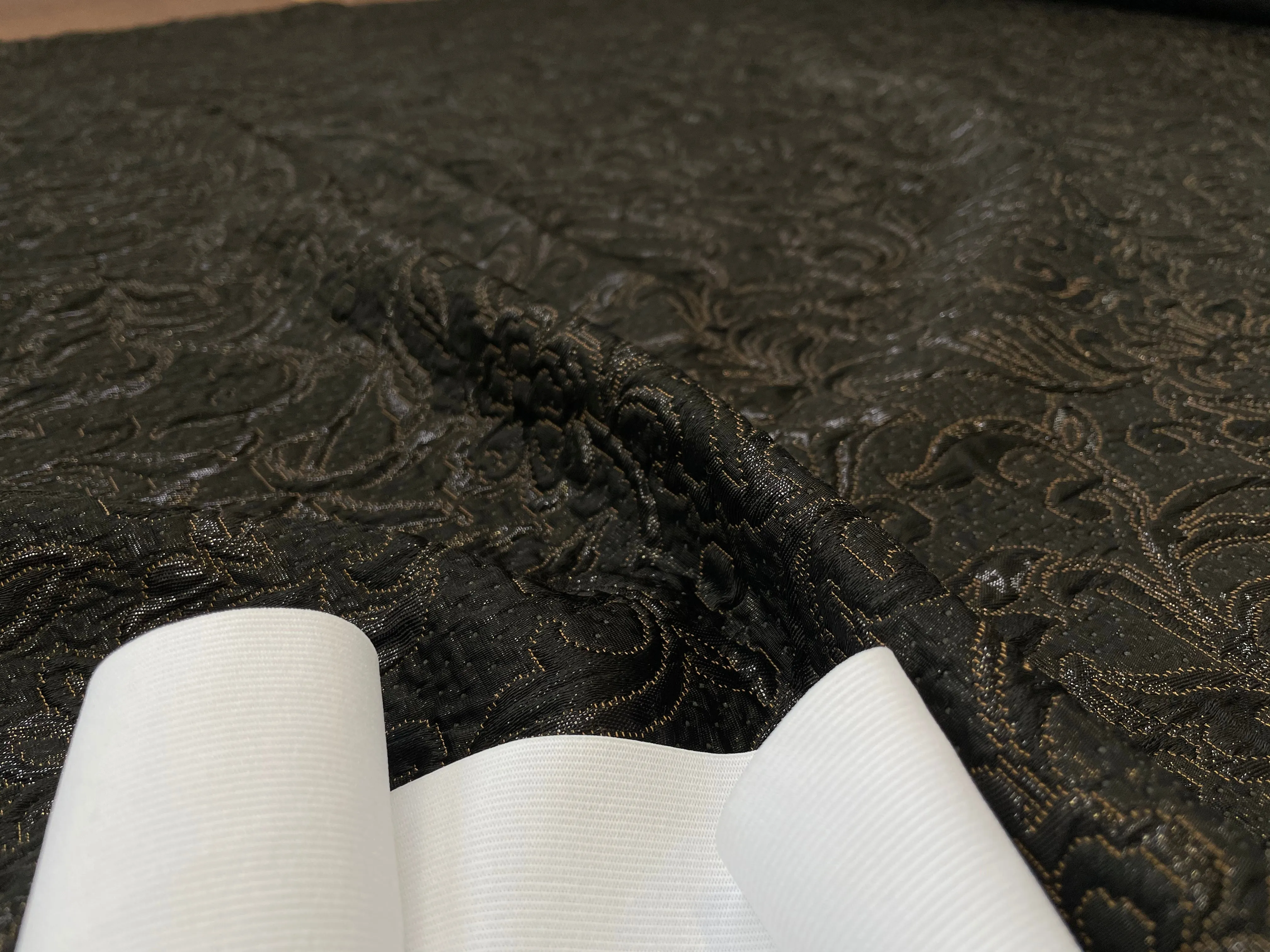 Canvas Glitterato Nero Bronzo