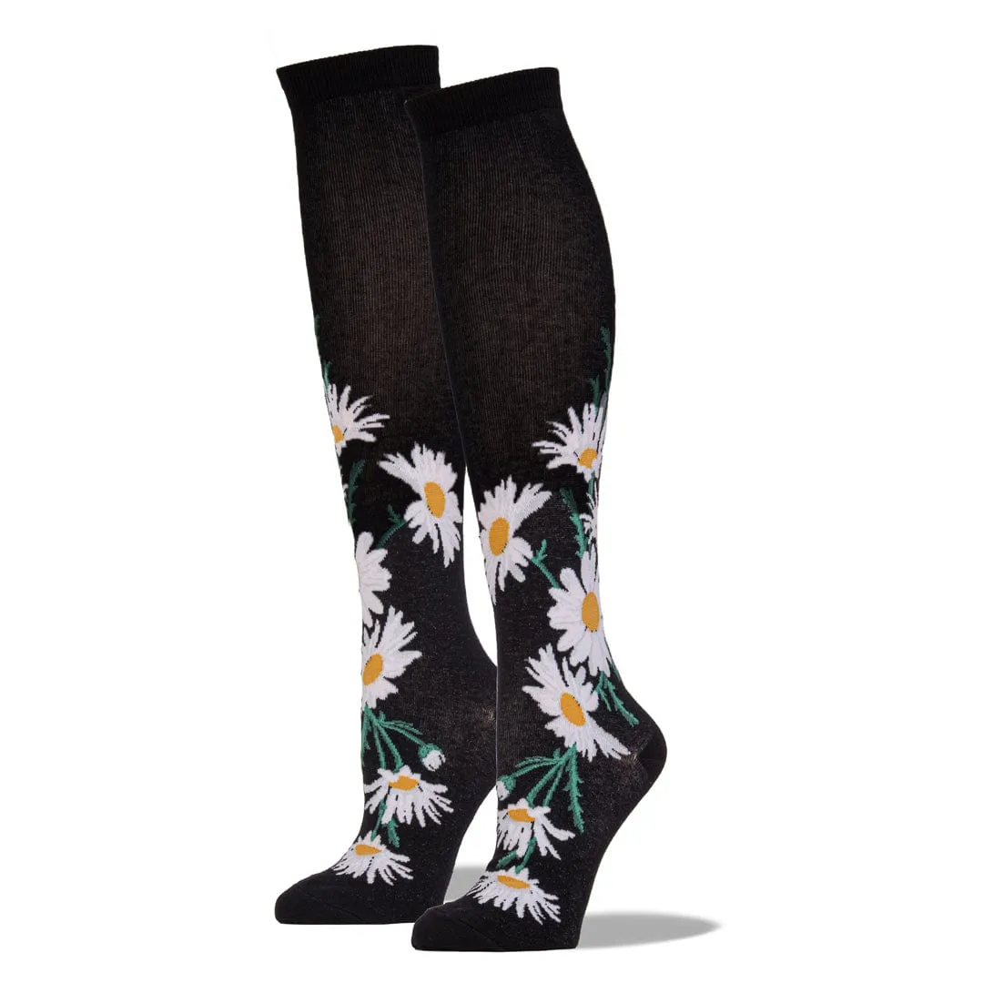 Crazy for Daisies Socks - Knee High Socks