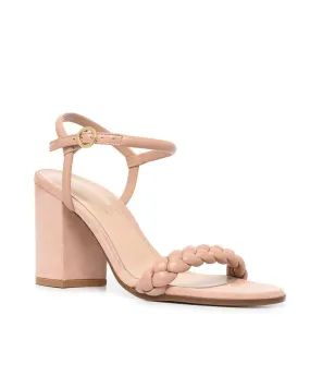 Cruz 60 Block Heel in Peach