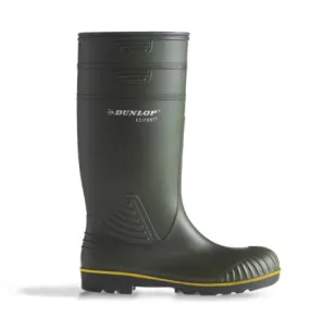 Dunlop Acifort Heavy Duty NON Safety Wellington Green Size 6-13 B440631