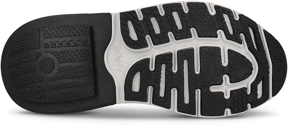 G-DEFY Lauff Men’s Supportive Running Shoe | VersoShock Technology for Pain Associated with Prolonged Standing or Walking | Arch Support | Diabetic Shoes | Wide Shoes | Free Custom Orthotic