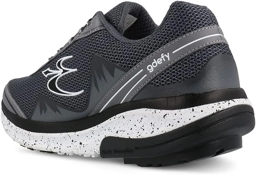 G-DEFY Mighty Walk Men’s Orthopedic Walking Shoe | VersoShock Technology for Pain Associated with Running | Prolonged Standing | Arch Support | Diabetic Shoes | Wide Shoes | Free Custom Orthotic