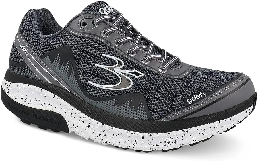 G-DEFY Mighty Walk Men’s Orthopedic Walking Shoe | VersoShock Technology for Pain Associated with Running | Prolonged Standing | Arch Support | Diabetic Shoes | Wide Shoes | Free Custom Orthotic