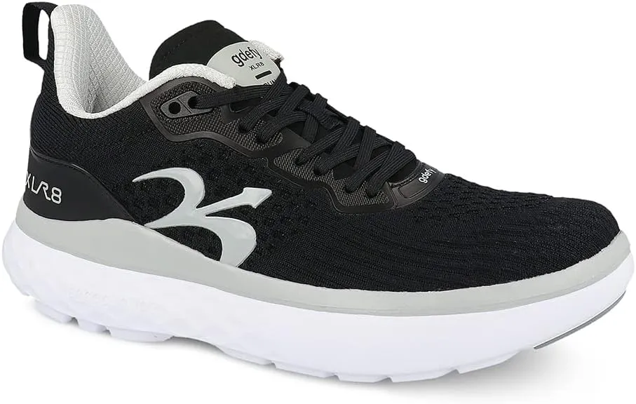 G-DEFY XLR8 Men’s Supportive Running Shoe | VersoShock Technology for Pain Associated with Prolonged Standing or Walking | Arch Support | Diabetic Shoes | Wide Shoes | Free Custom Orthotic