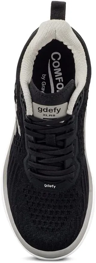 G-DEFY XLR8 Men’s Supportive Running Shoe | VersoShock Technology for Pain Associated with Prolonged Standing or Walking | Arch Support | Diabetic Shoes | Wide Shoes | Free Custom Orthotic