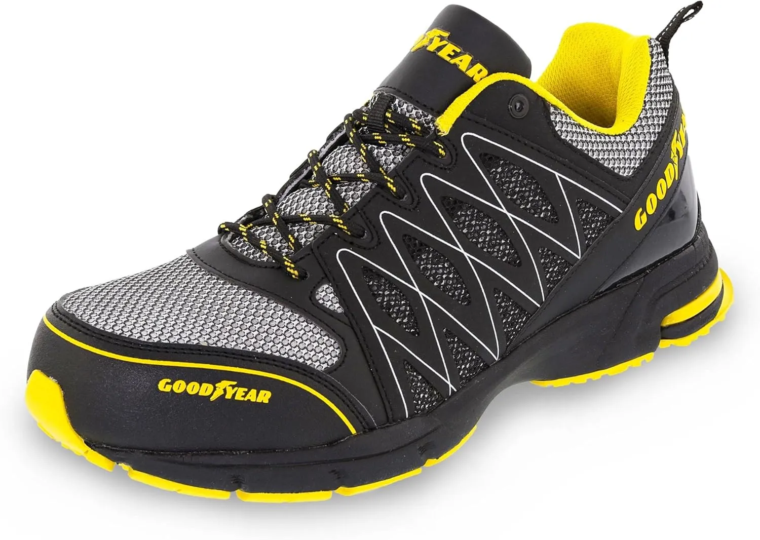 Goodyear Men's Safety Trainers, Black Yellow, 9