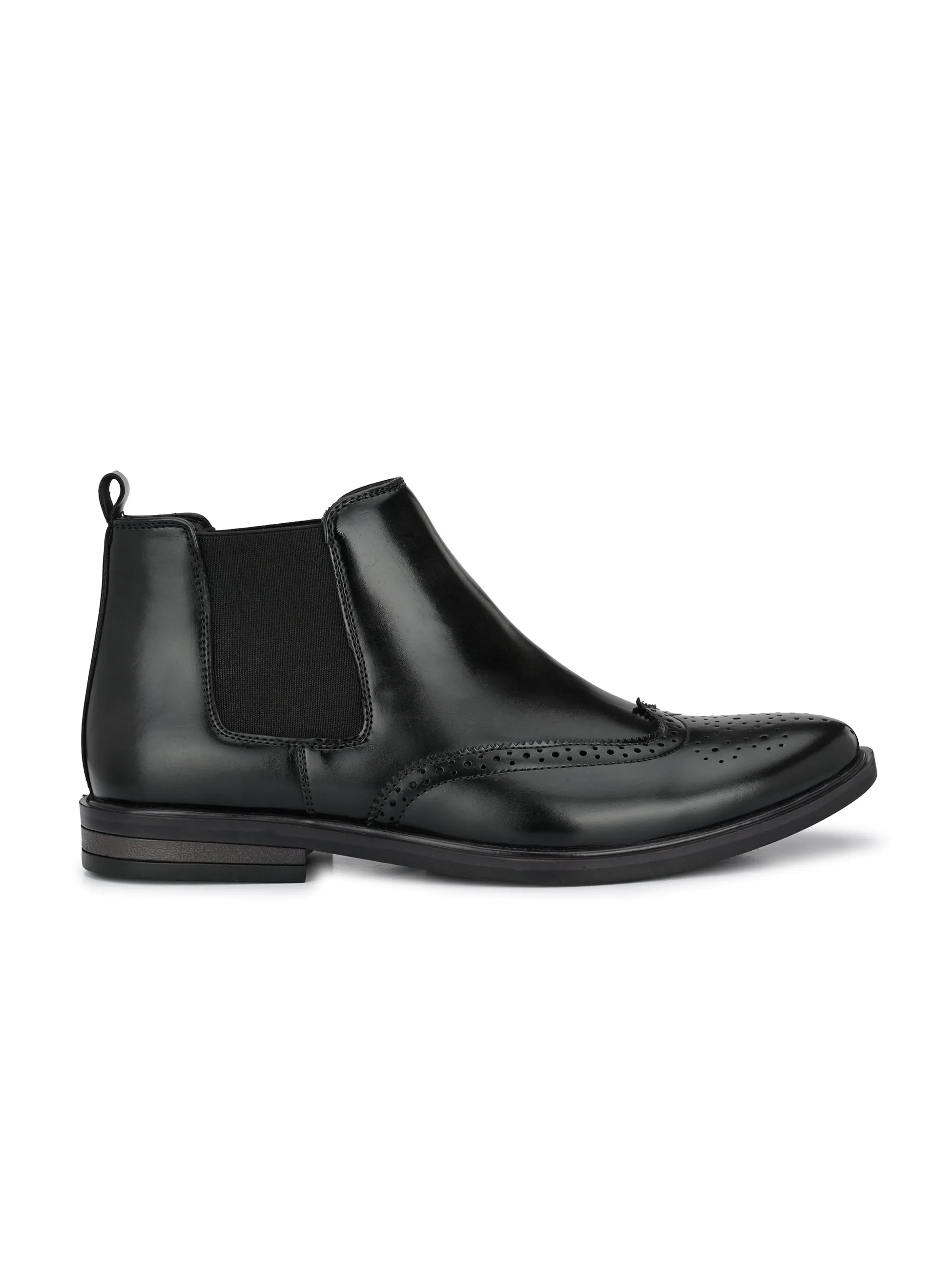 Premium Quality Hague Black Chelsea Leather Boots