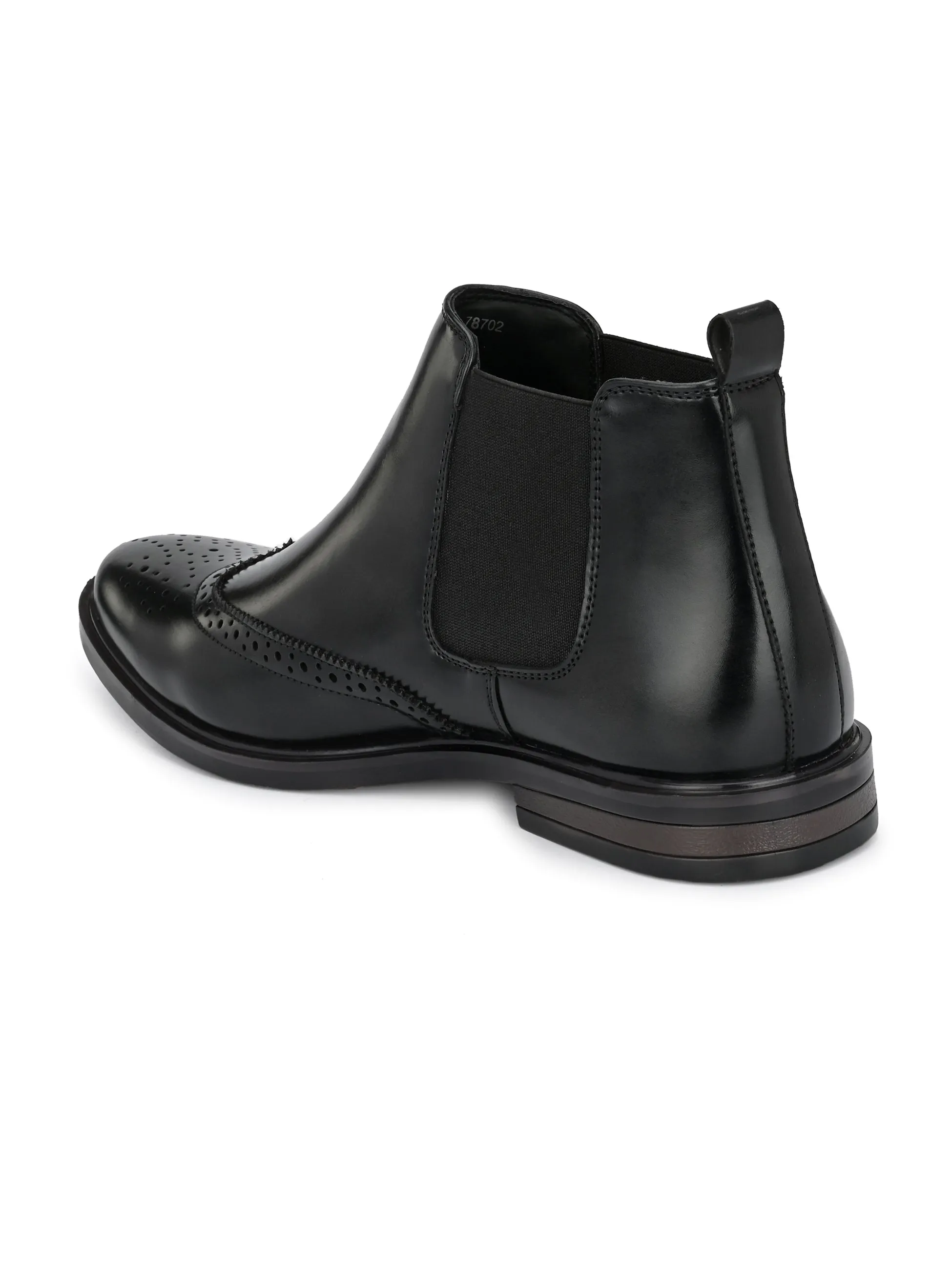 Premium Quality Hague Black Chelsea Leather Boots