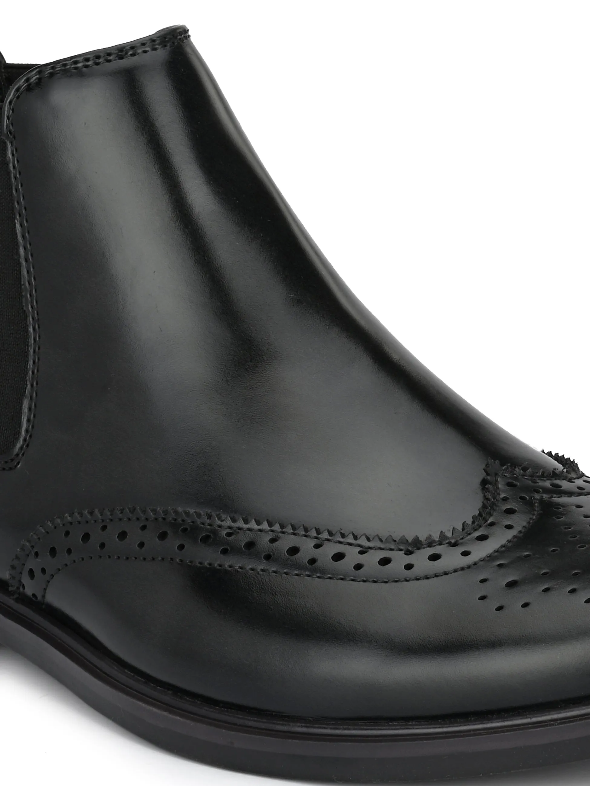 Premium Quality Hague Black Chelsea Leather Boots