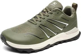HOBIBEAR Men's Trail Running Shoes | Wide Toe | Trekking | Non-Slip Hiking Sneakers