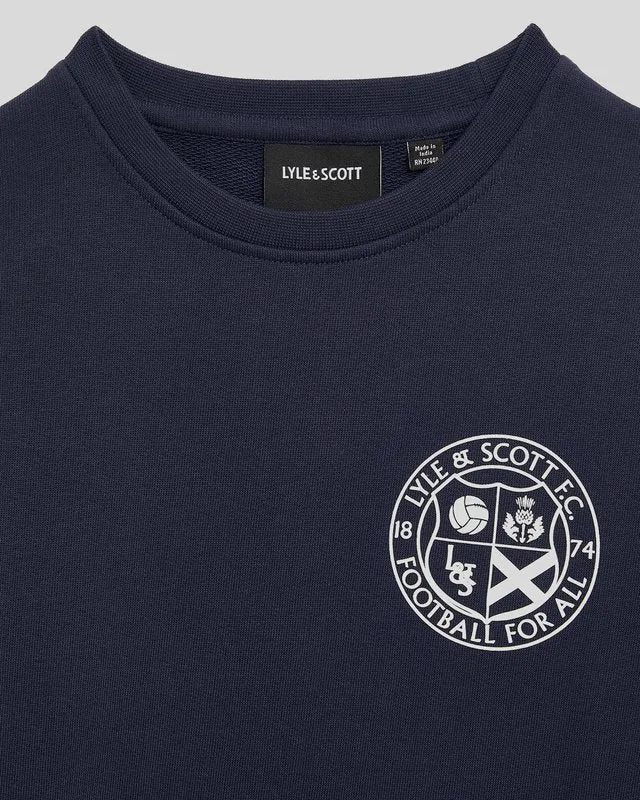 Kids Football Logo Crew Neck Sweatshirt