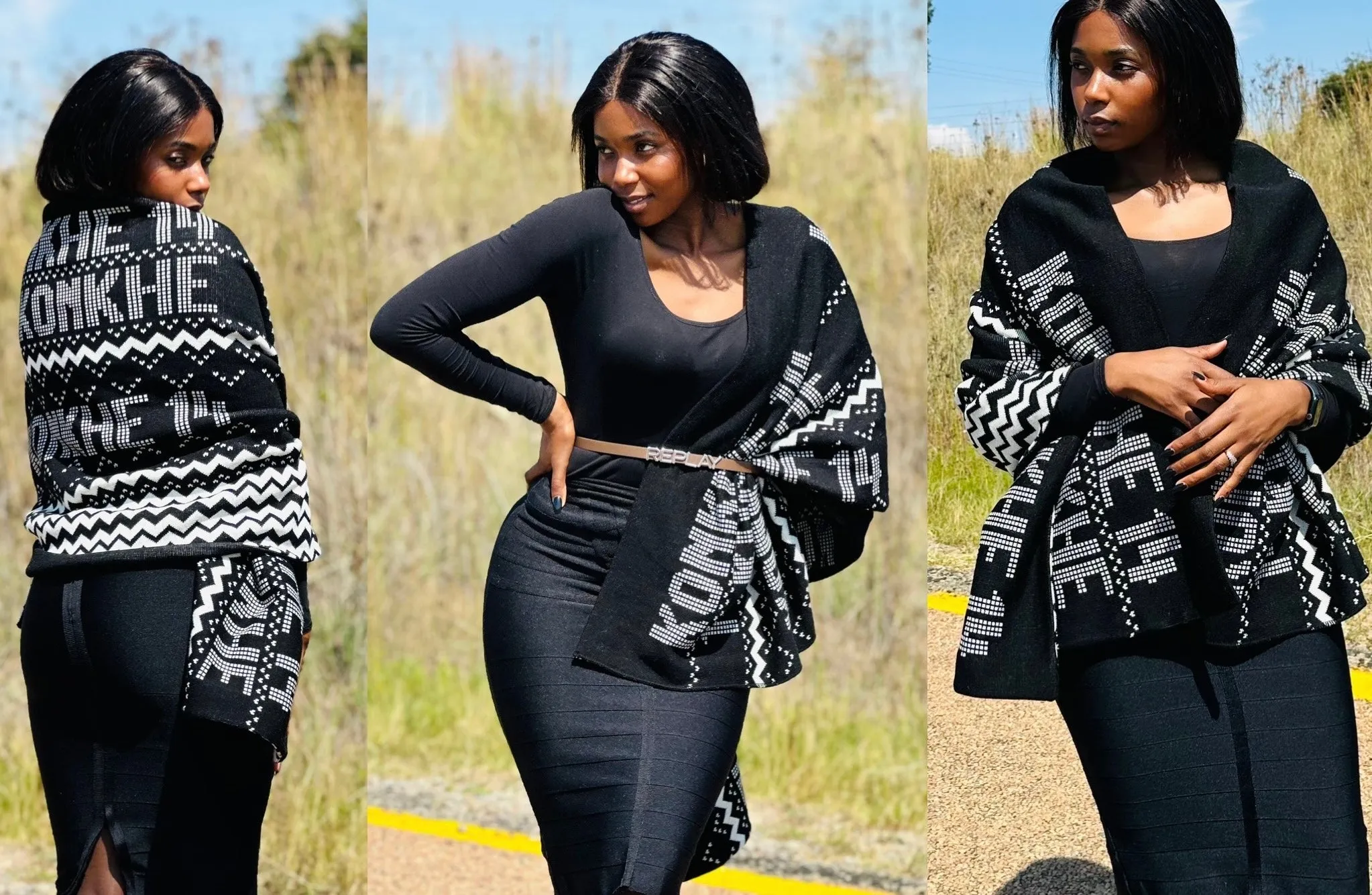 Konkhe kuhamba kahle unisex shawl