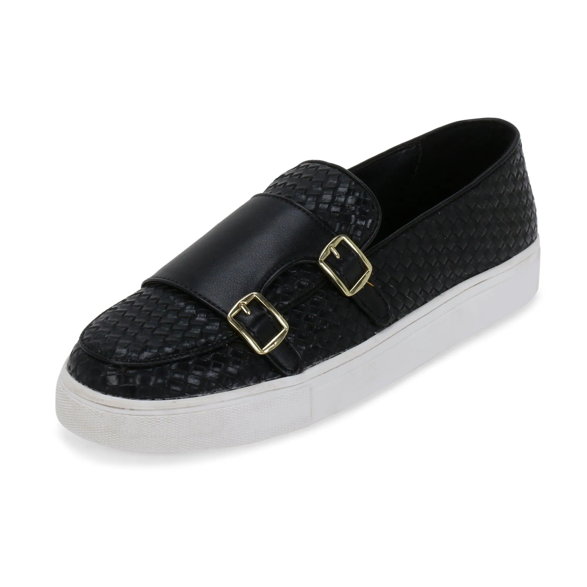 Madison Black Double Monk Braided Sneaker