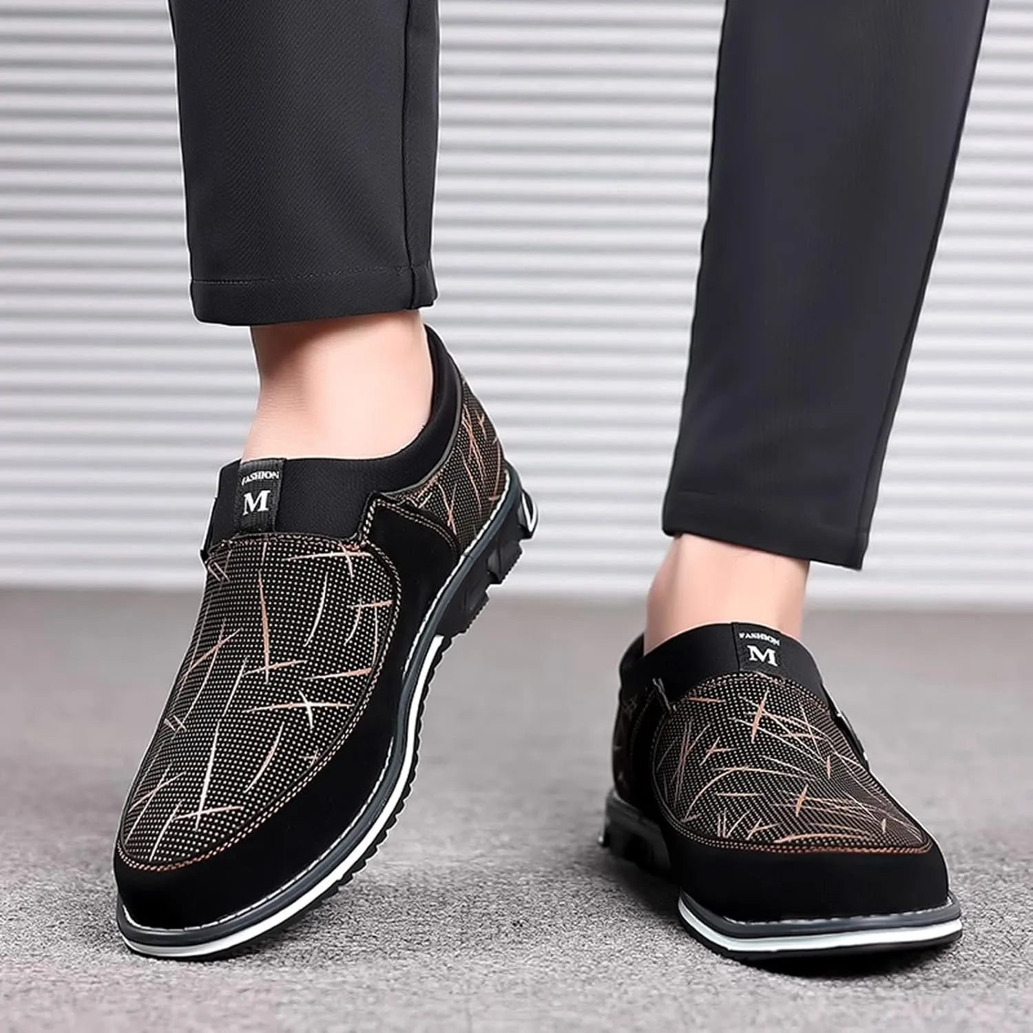 Men's Fashion Oxfords Casual Dress Shoes Leather Shoes for Men Business Oxford Shoes Men's Business Formal Shoes