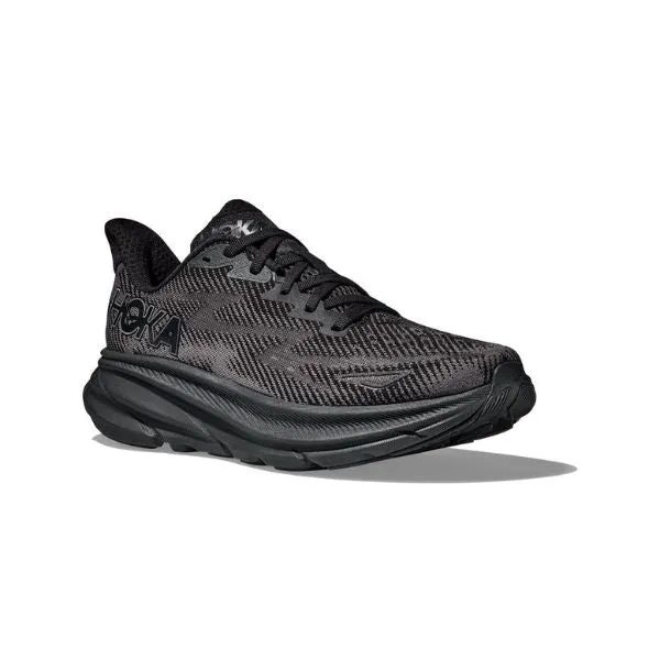 Mens Hoka Clifton 9 - Black / Black