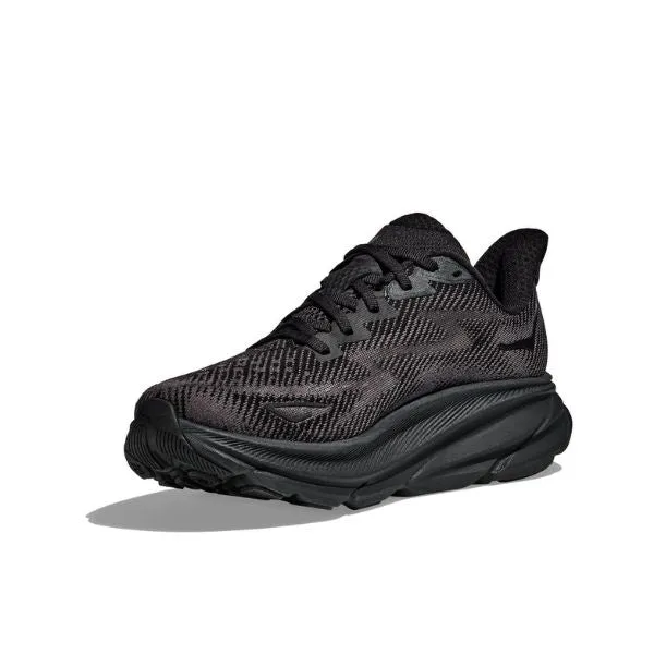 Mens Hoka Clifton 9 - Black / Black