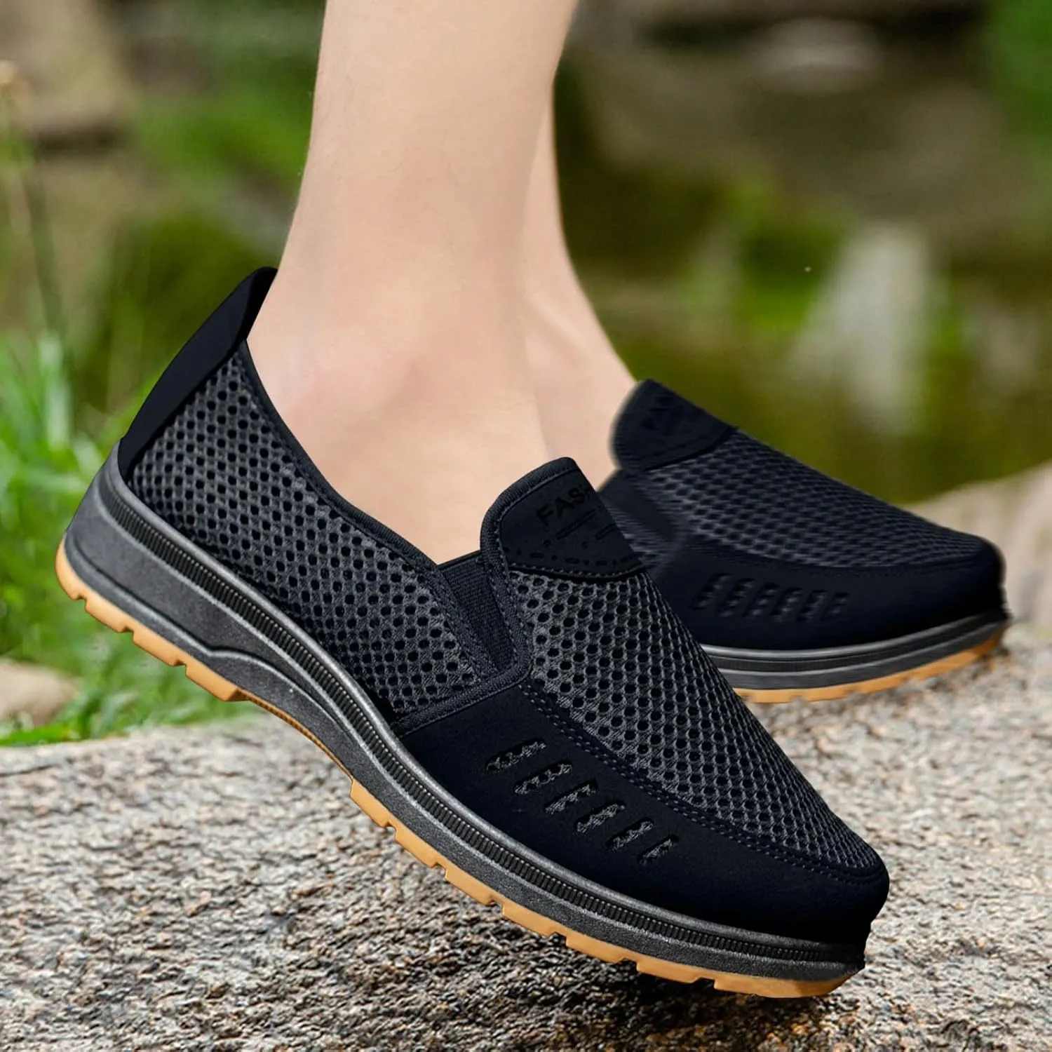 Mens Loafers & Slip-Ons Men's Comfortable Leisure Mesh Beathing Athletic Sport Sneakers Shoes