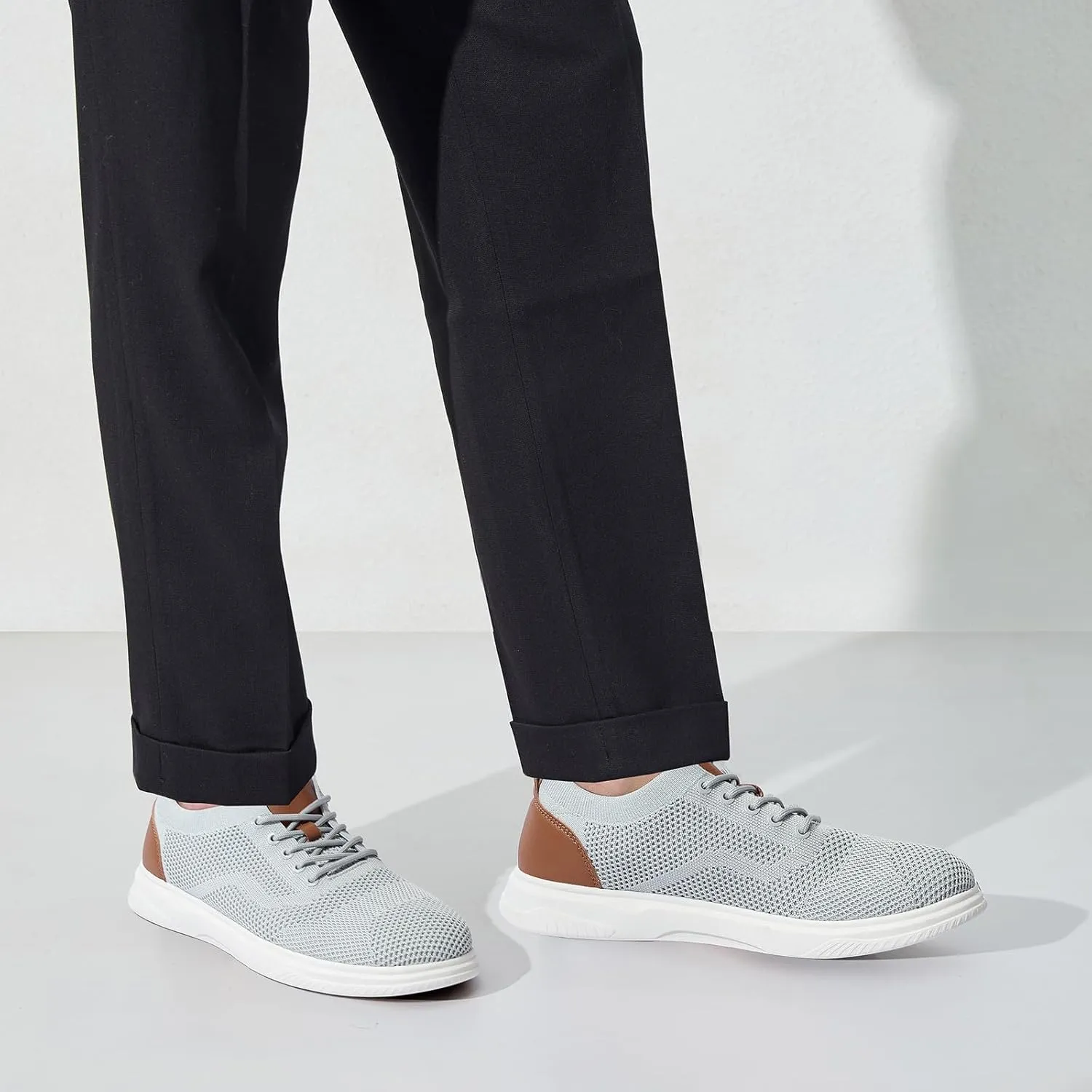 Men's Wide Toe Box Sneaker Casual Business Shoes | Breathable, Slip-Resistant, and Long-Lasting | Perfect for Office or Casual Wear | All-Day Comfort