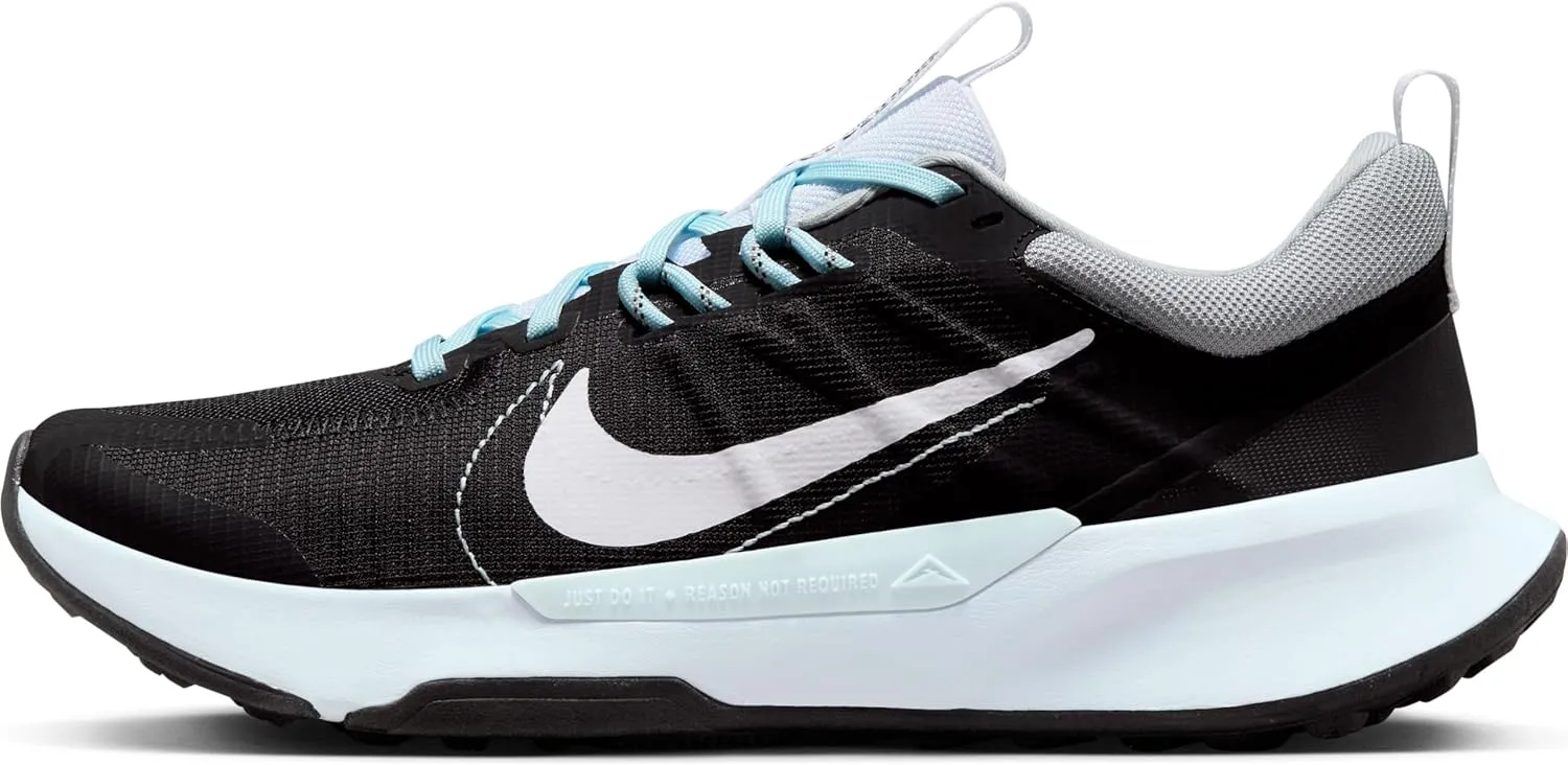 Nike Women's Running Shoes, Black White Lt Smoke Grey Glacier Blue, 5 Women