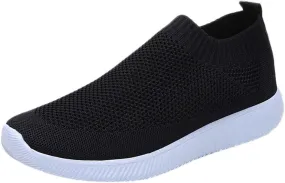Orthopedic Casual Walking Shoes for Women Slip On Sneakers with Arch Support Comfortable Loafers Plantar Fasciitis Relief Foot Pain Diabetic