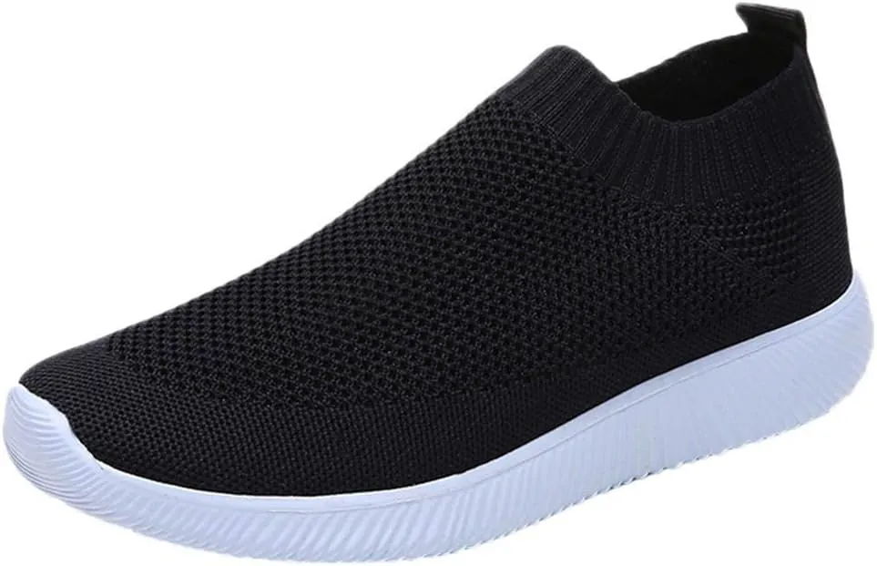 Orthopedic Casual Walking Shoes for Women Slip On Sneakers with Arch Support Comfortable Loafers Plantar Fasciitis Relief Foot Pain Diabetic