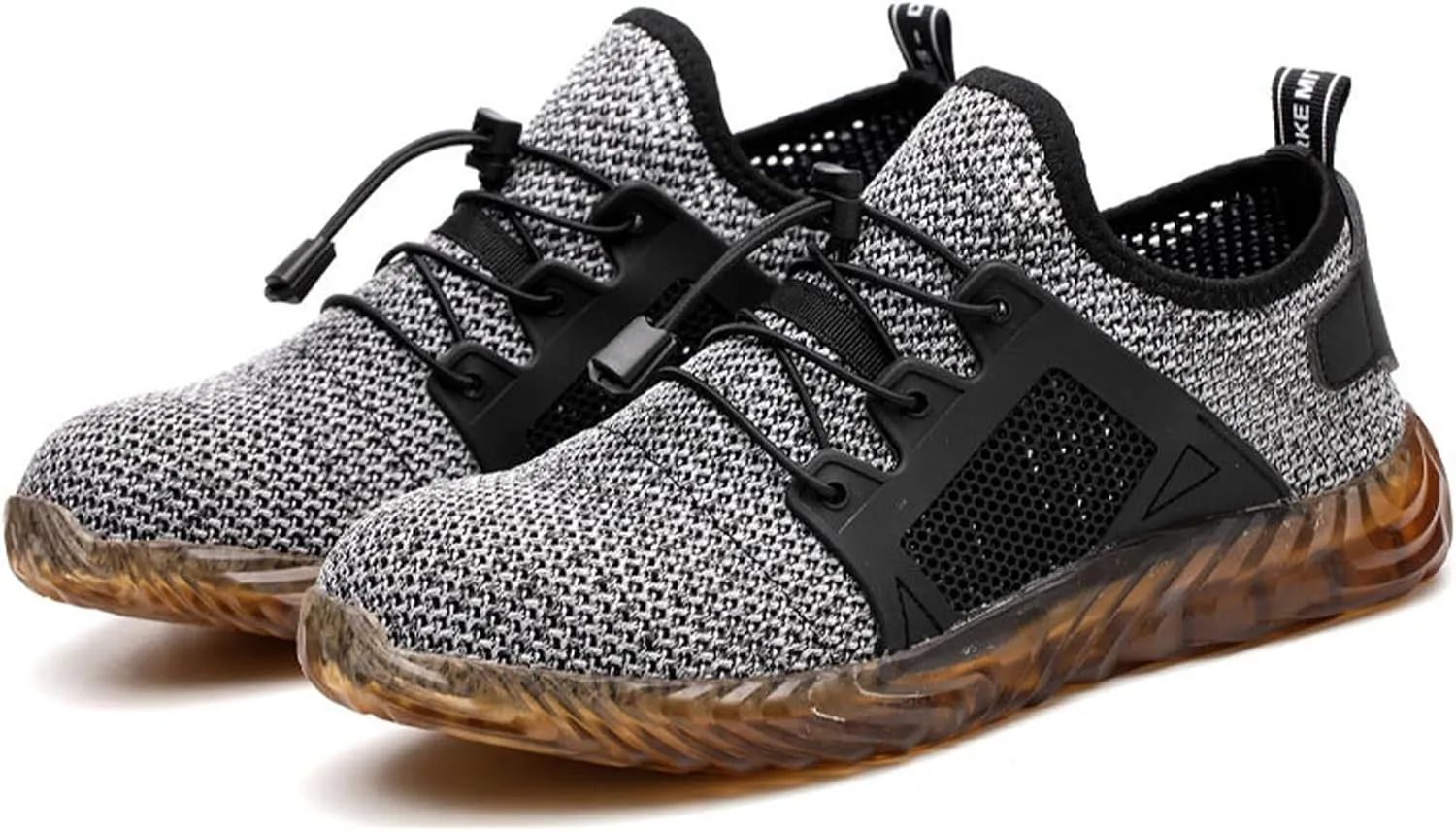 Prestivos Shoes, Evontira Steel Toe Work Shoes – Lightweight, Anti-Slip, Breathable Safety Sneakers, Teel Toe Safety Work Shoes