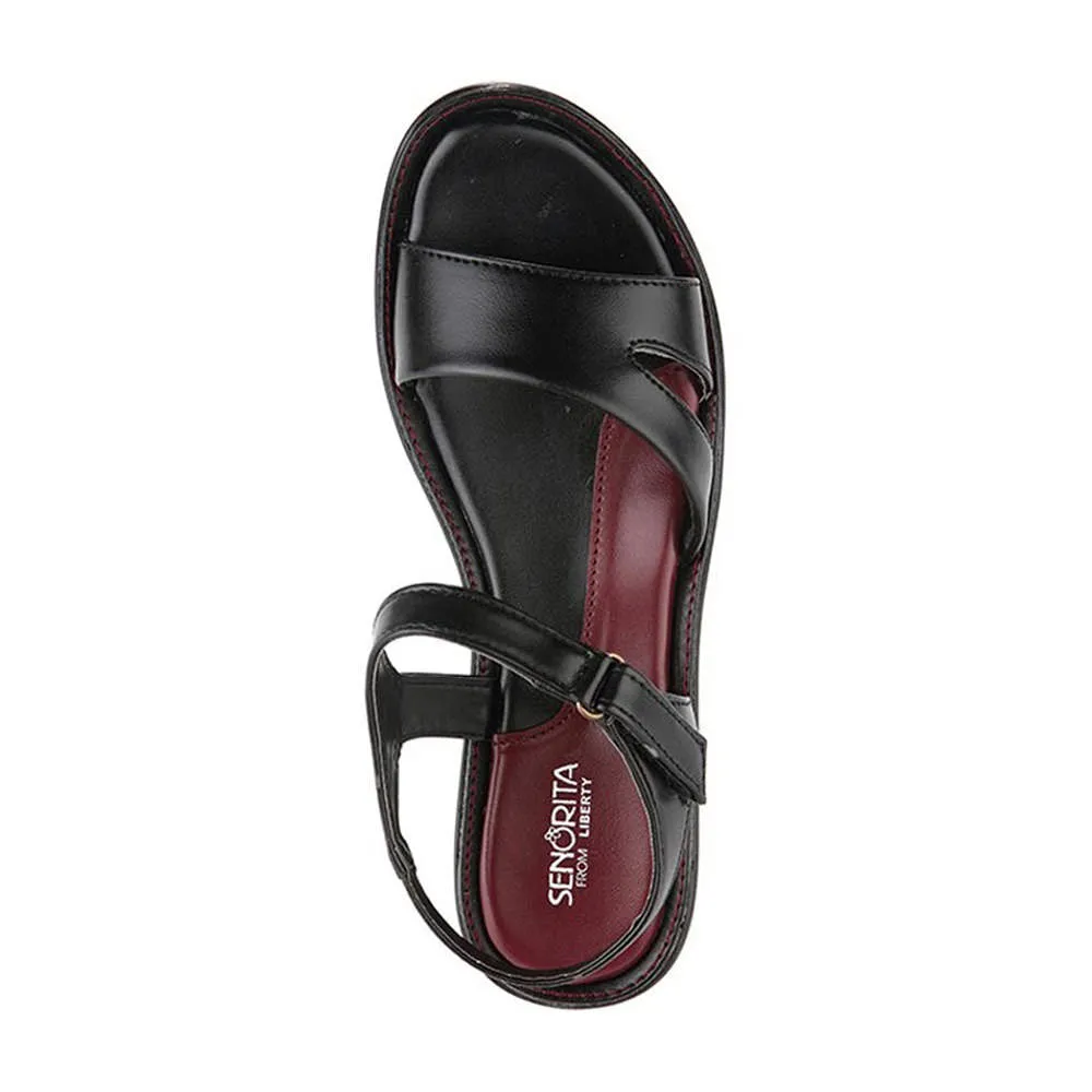 Senorita Casual (Black) Sandals For Women 345-07 By Liberty