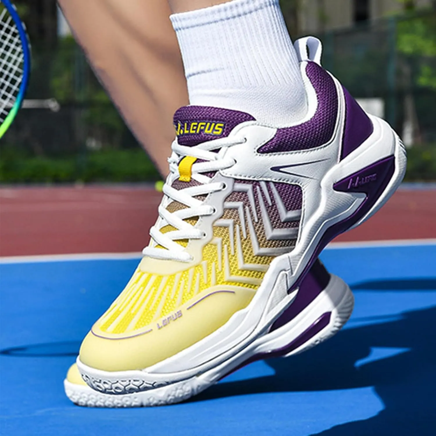Tennis Shoes for Mens Pickleball Indoor Court Training Outdoor Badminton Sneaker for Athletic Racquetball Squash