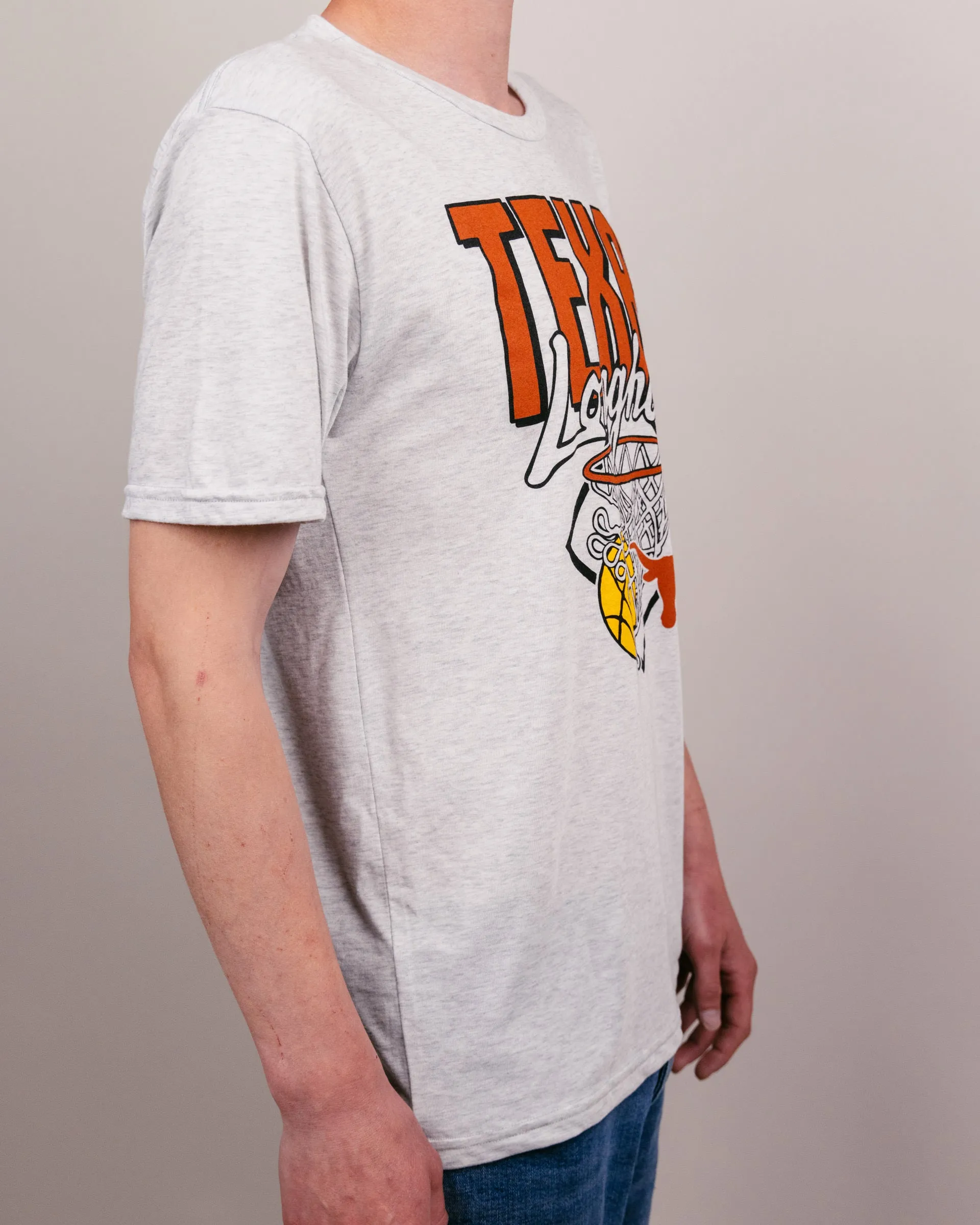 Texas Nothing But Net Ash Grey T-Shirt