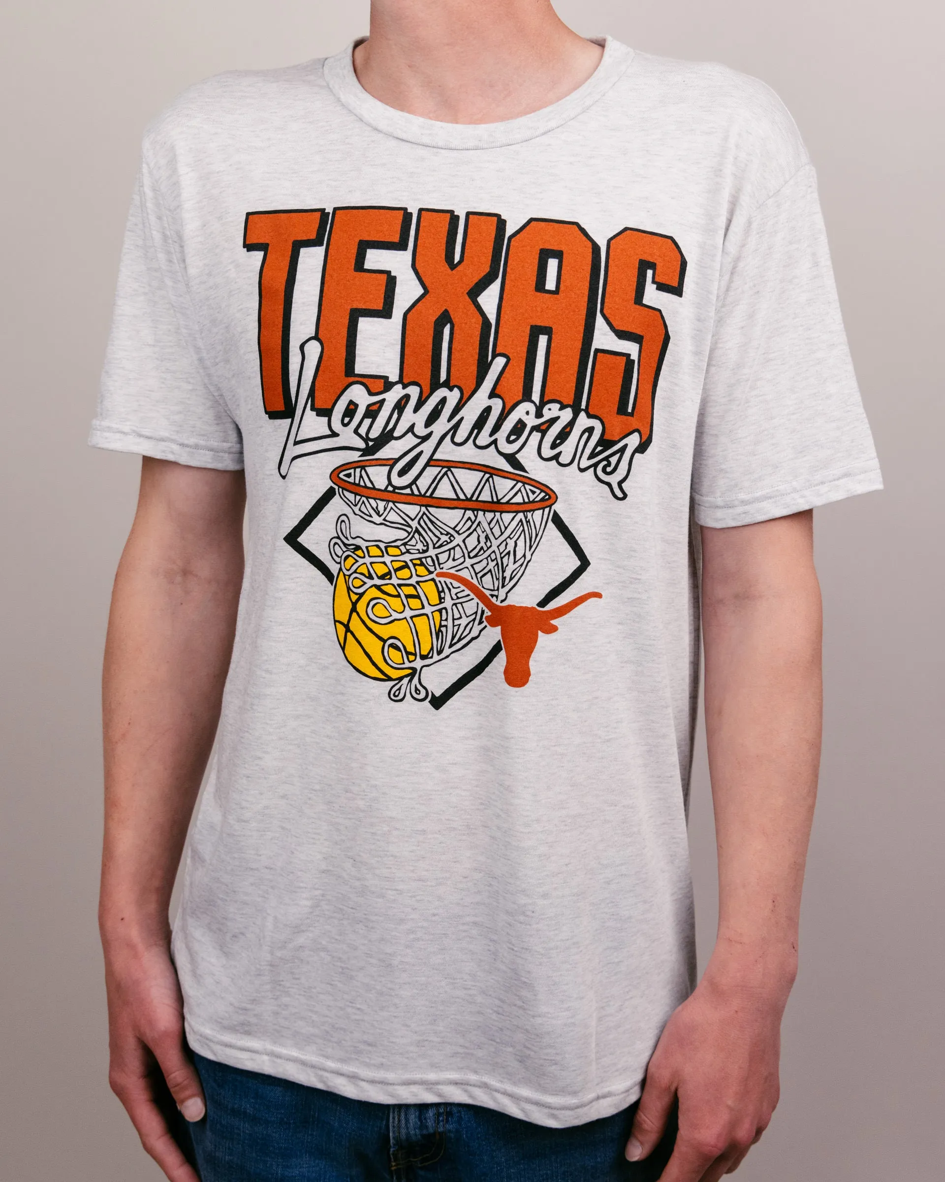 Texas Nothing But Net Ash Grey T-Shirt