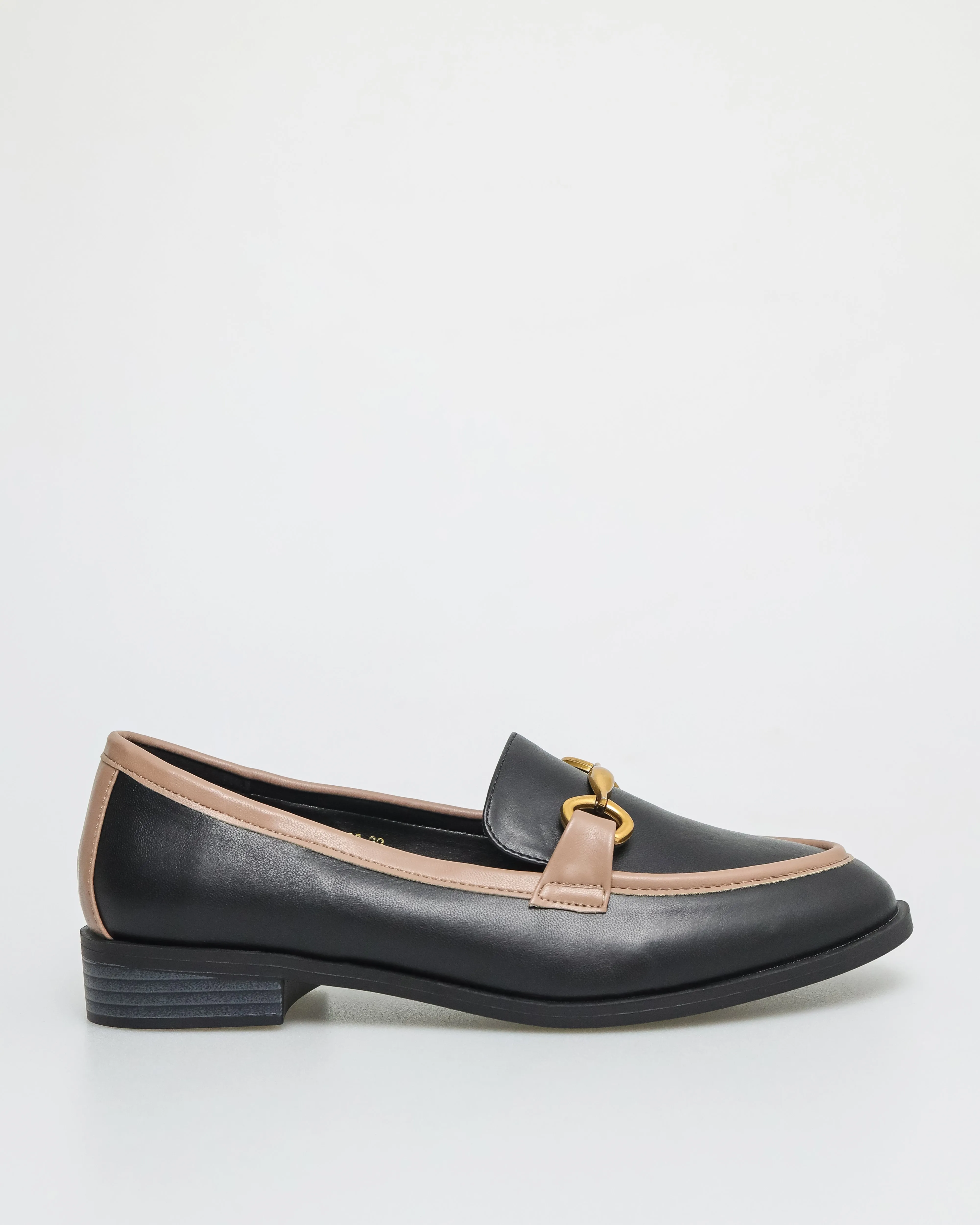 Tomaz FL038 Ladies Gold Horsebits Loafers
