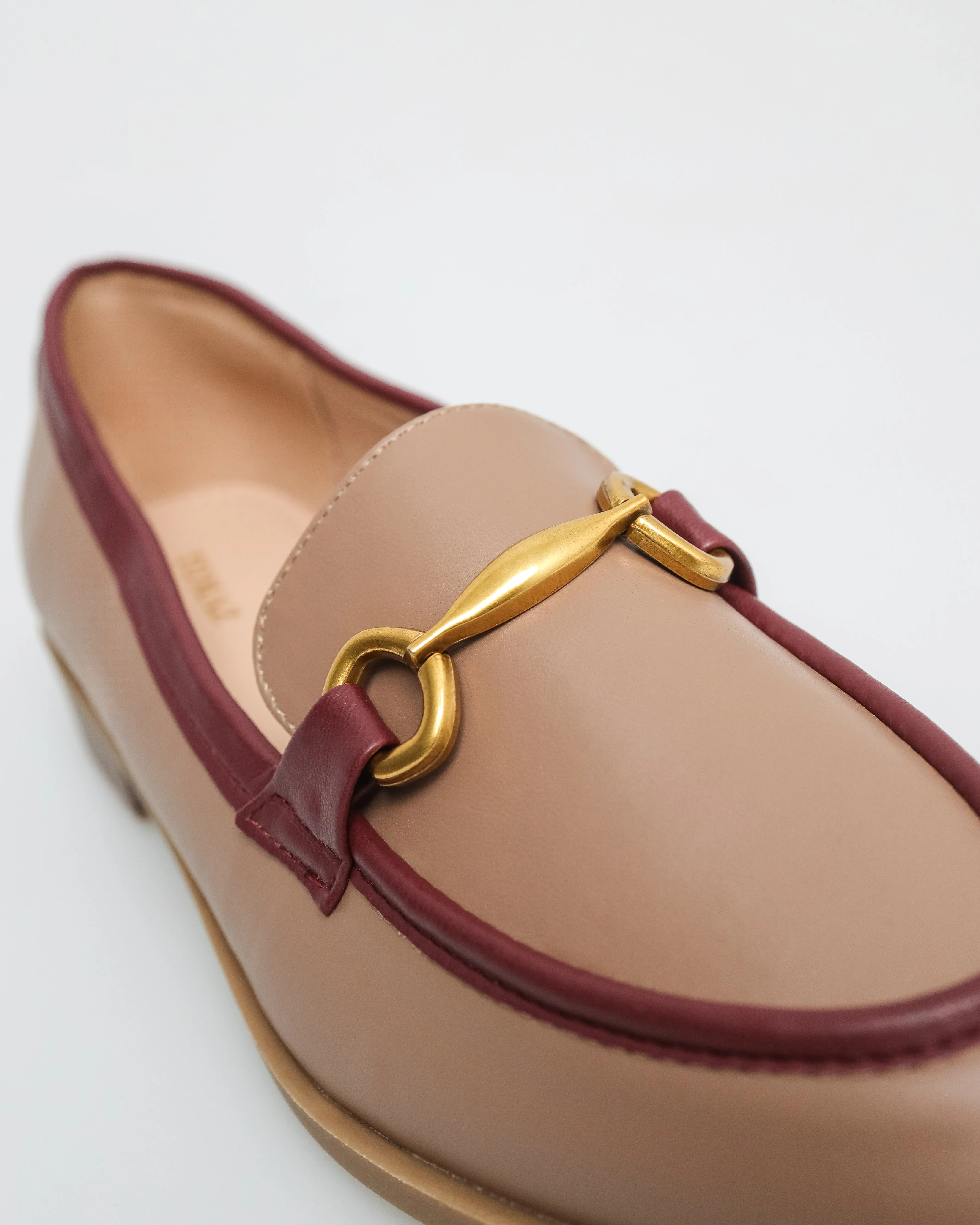 Tomaz FL038 Ladies Gold Horsebits Loafers
