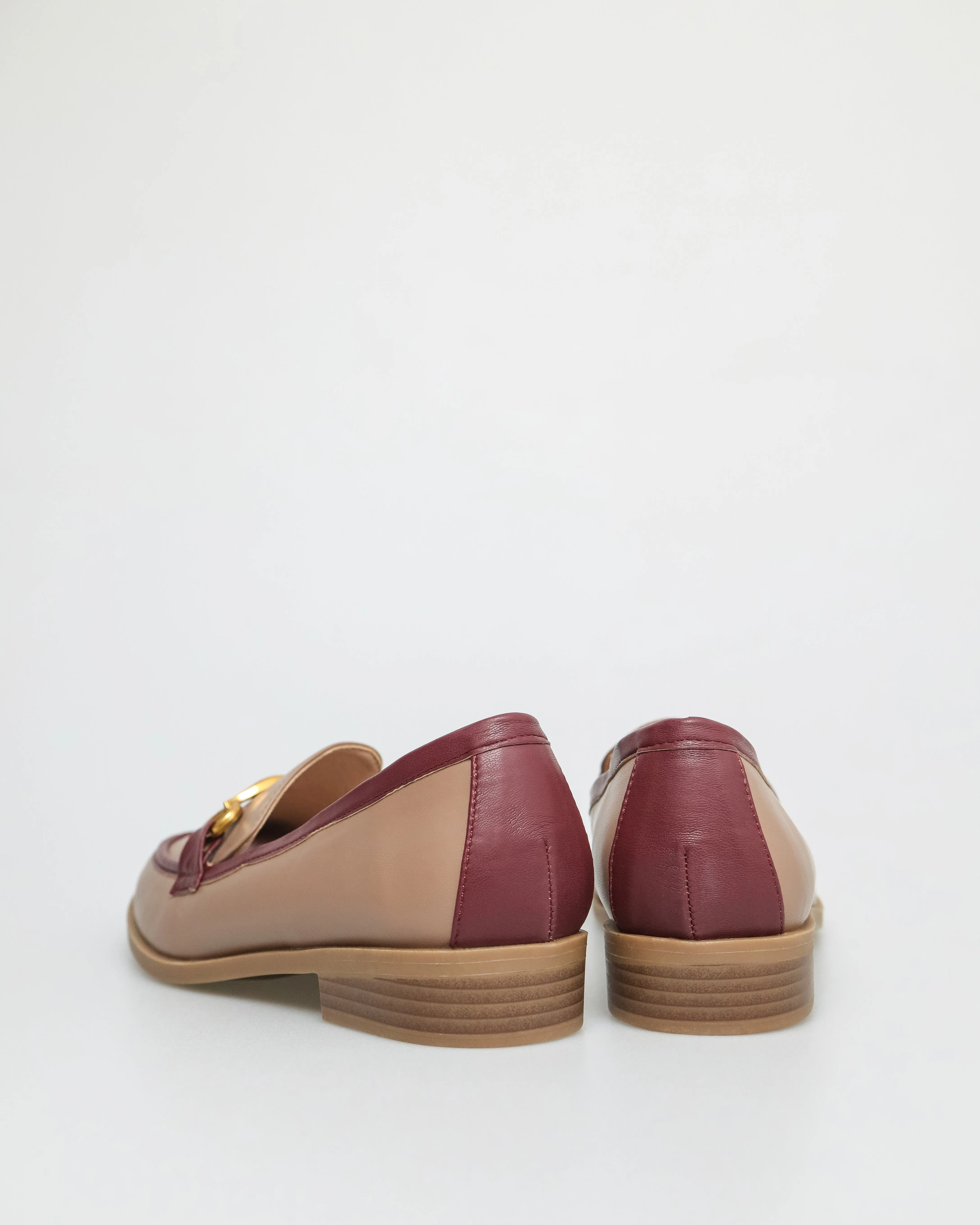 Tomaz FL038 Ladies Gold Horsebits Loafers