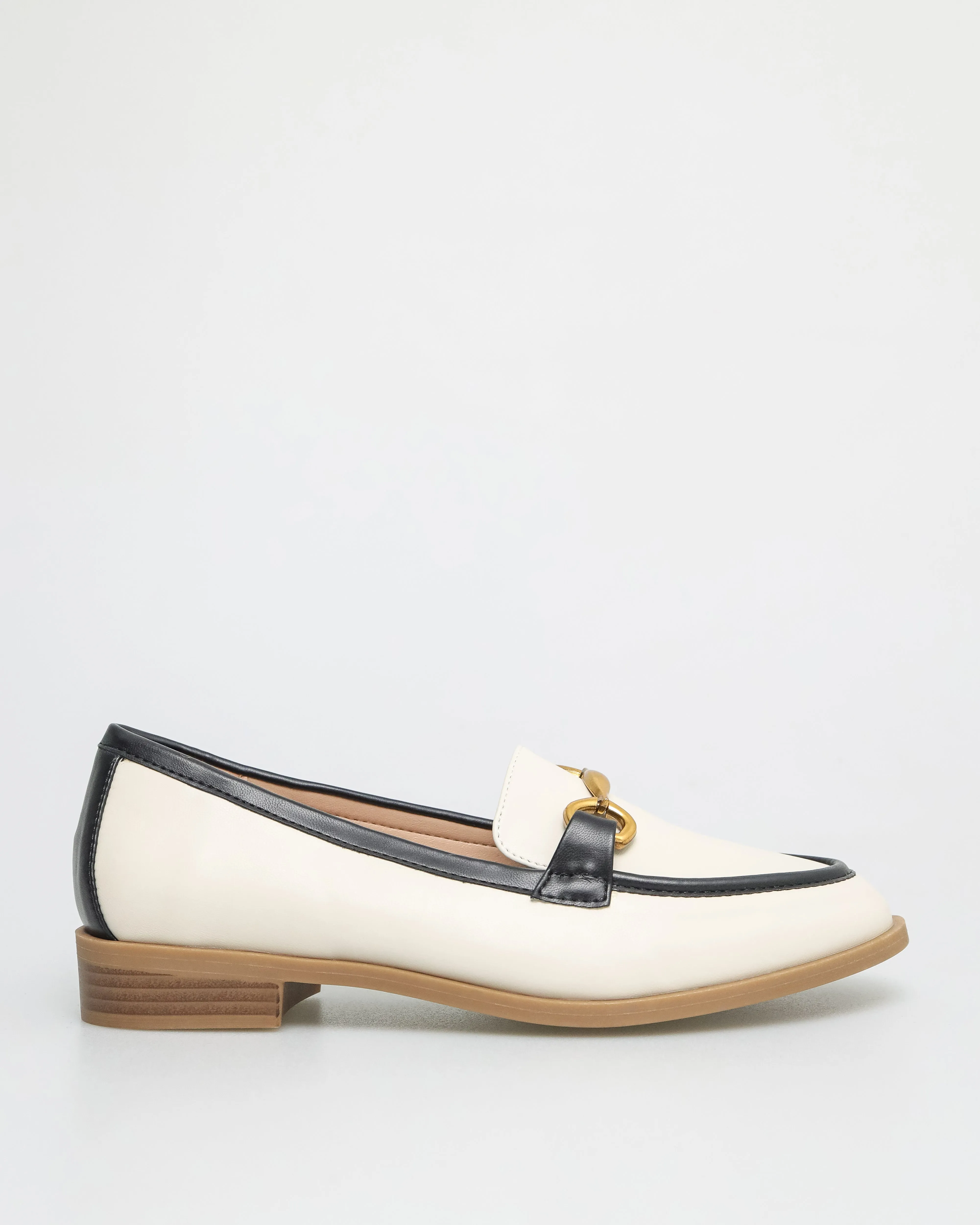Tomaz FL038 Ladies Gold Horsebits Loafers