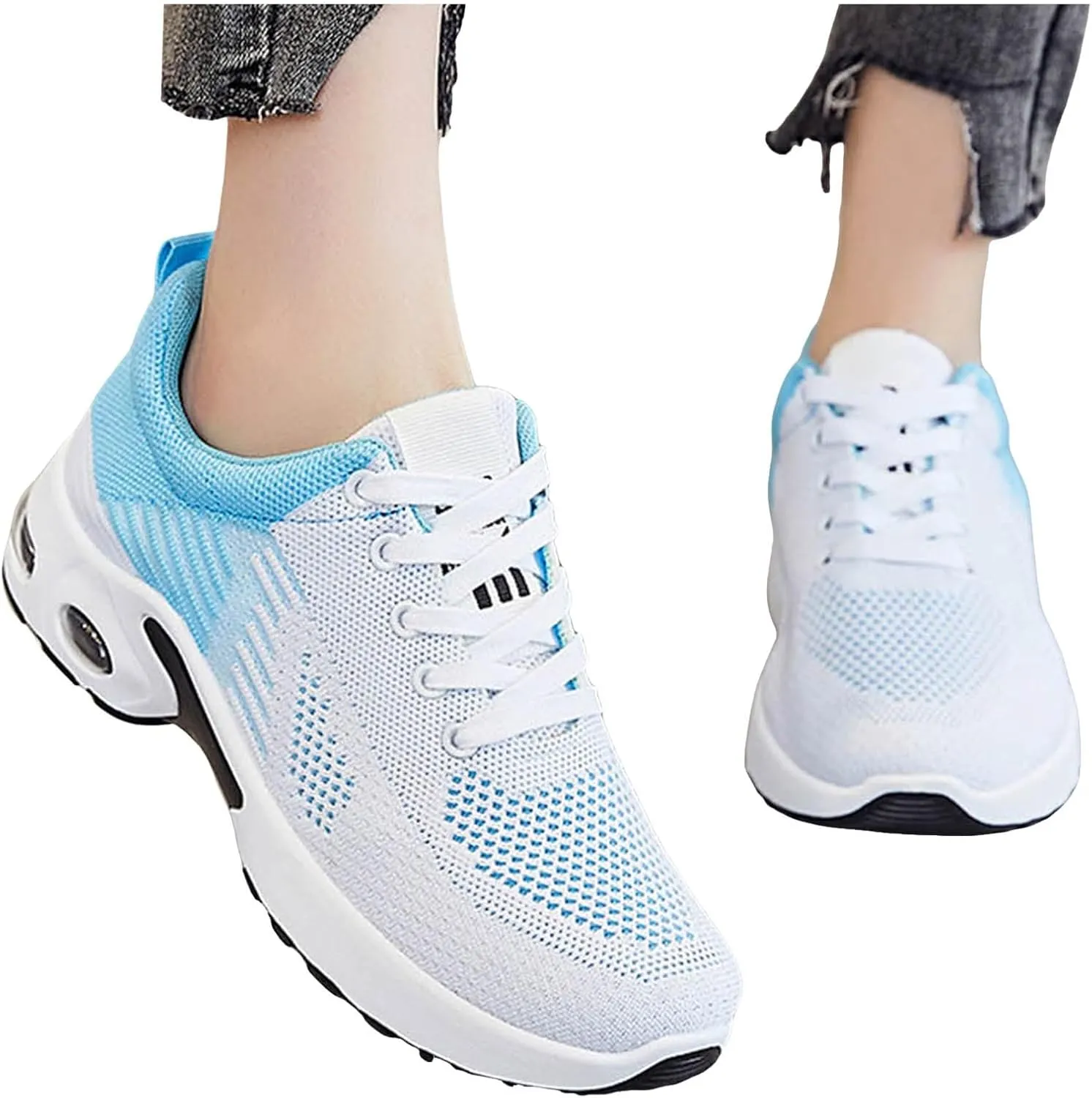 Women Orthopedic Sneakers Slip On Walking Shoes Air Running Shoes Non Slip Walking Sneakers Mesh Air Cushion Sneakers