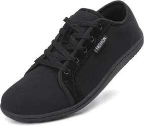 Women's Minimalist Barefoot Walking Shoes Wide Toe Box Flats, Lightweight Casual Fitness Sneakers