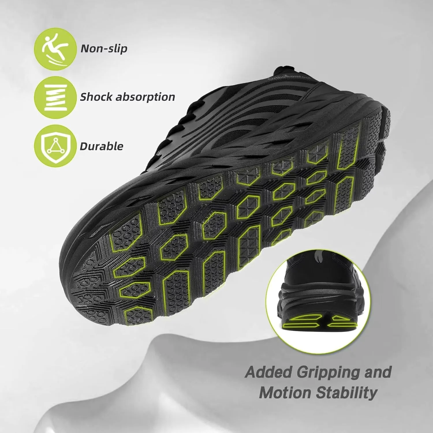 Women's Orthopedic Diabetic Wide Running Shoes: Comfortable Casual Arch Support Plantar Fasciitis Sports Sneakers, Orthotic Swollen Feet Work Tennis Walking Shoes for Ankle and Heel Pain Relief
