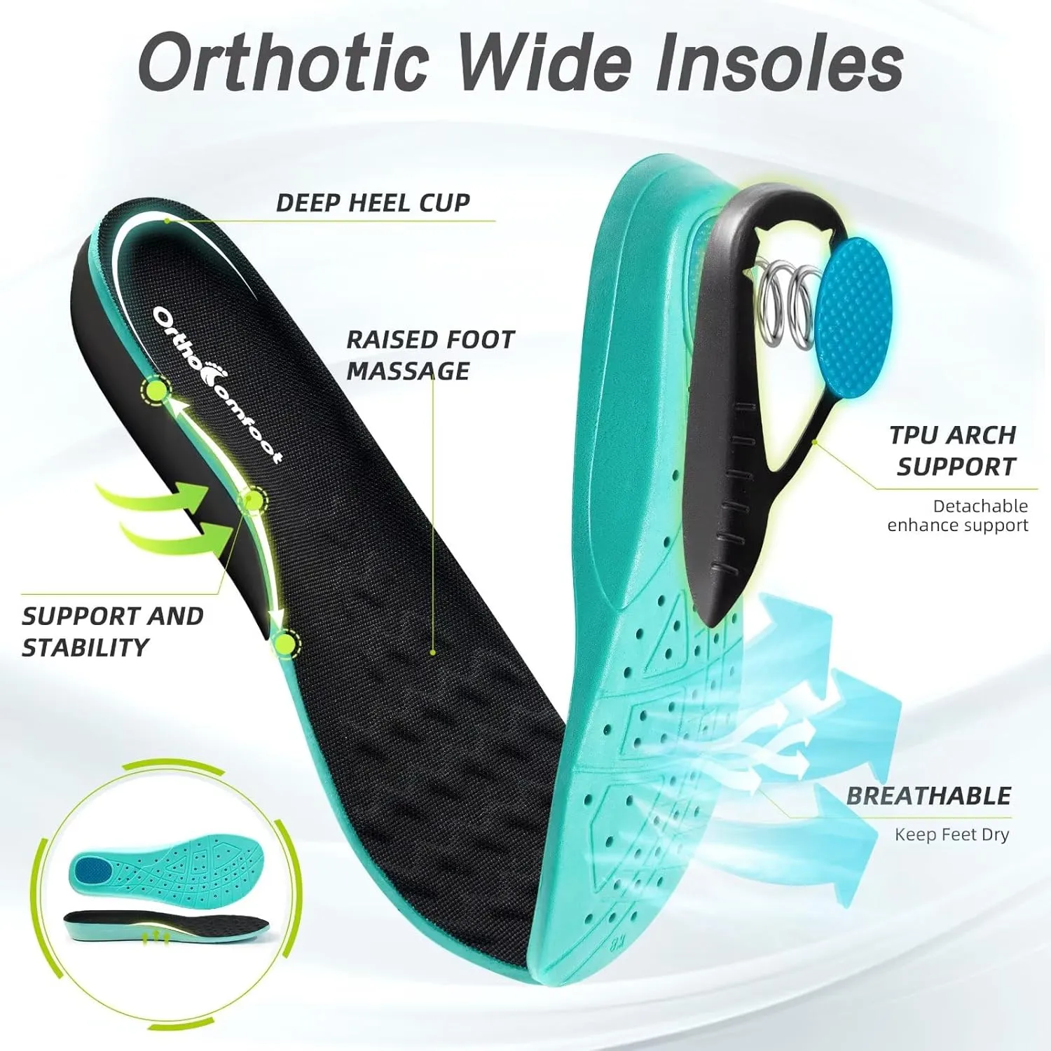 Women's Orthopedic Diabetic Wide Running Shoes: Comfortable Casual Arch Support Plantar Fasciitis Sports Sneakers, Orthotic Swollen Feet Work Tennis Walking Shoes for Ankle and Heel Pain Relief