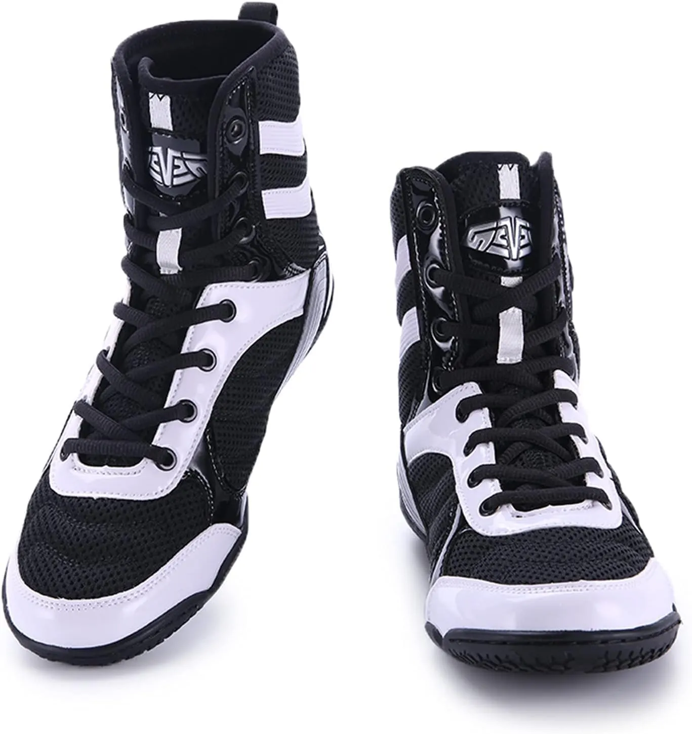 Youth Sports Boxing Shoes Breathable Men??s Wrestling Shoes Fitness Sanda Shoes Ankle Guard Squat Shoes Non-Slip Fighting Shoes High-top Training Competition Shoes for Men Bodybuilding Boots